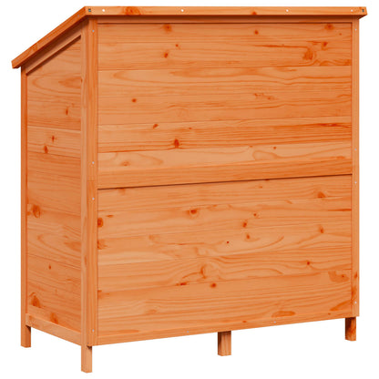 vidaXL Garden Shed Brown 106.5 x 56 x 113.5 cm Solid Fir Wood