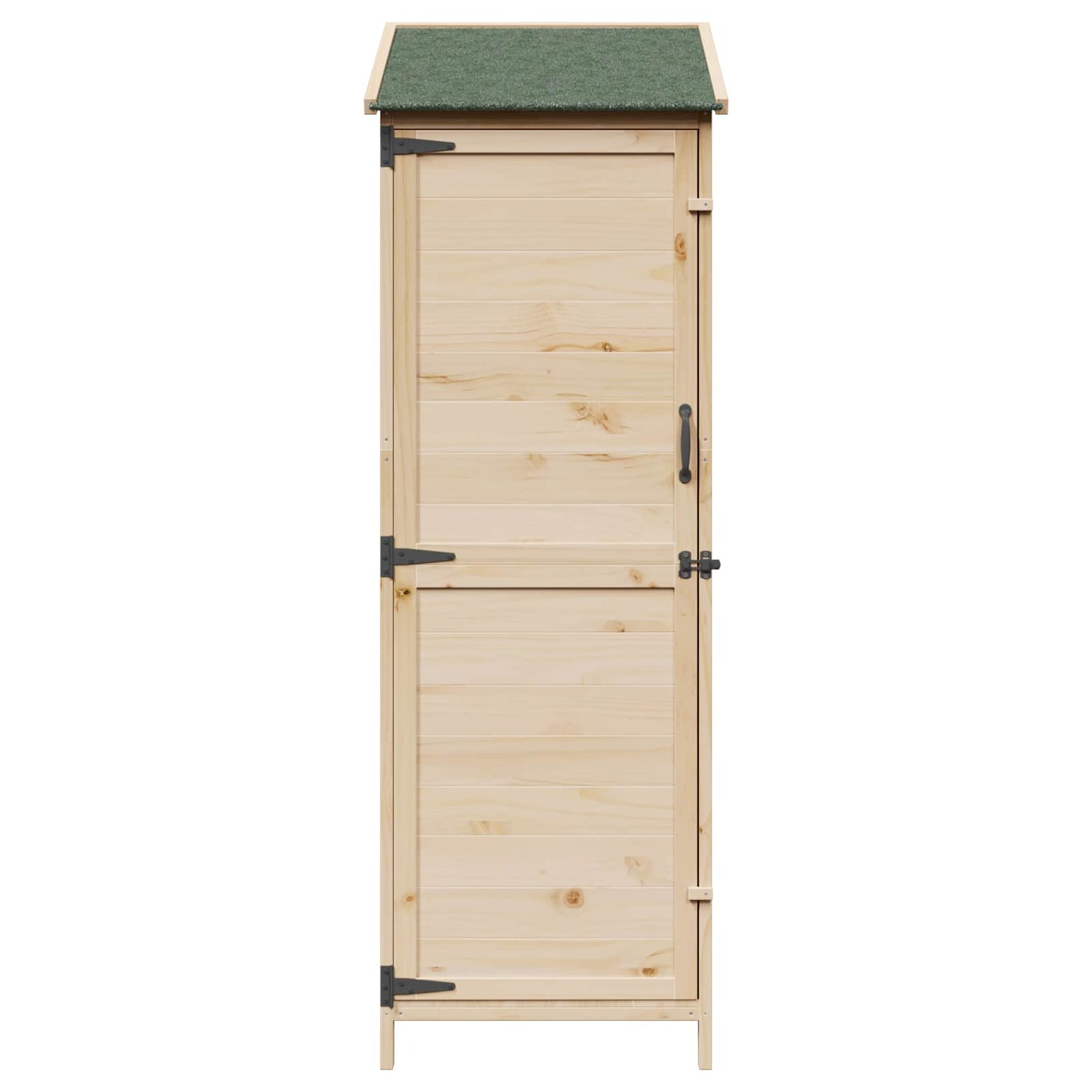 vidaXL Garden Shed Natural 59.5 x 56 x 176.5 cm Solid Fir Wood