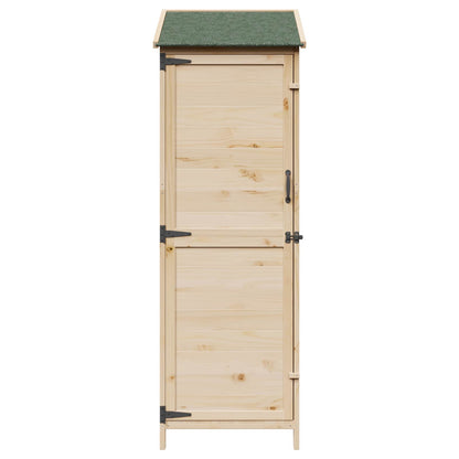 vidaXL Garden Shed Natural 59.5 x 56 x 176.5 cm Solid Fir Wood