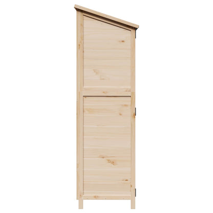 vidaXL Garden Shed Natural 59.5 x 56 x 176.5 cm Solid Fir Wood