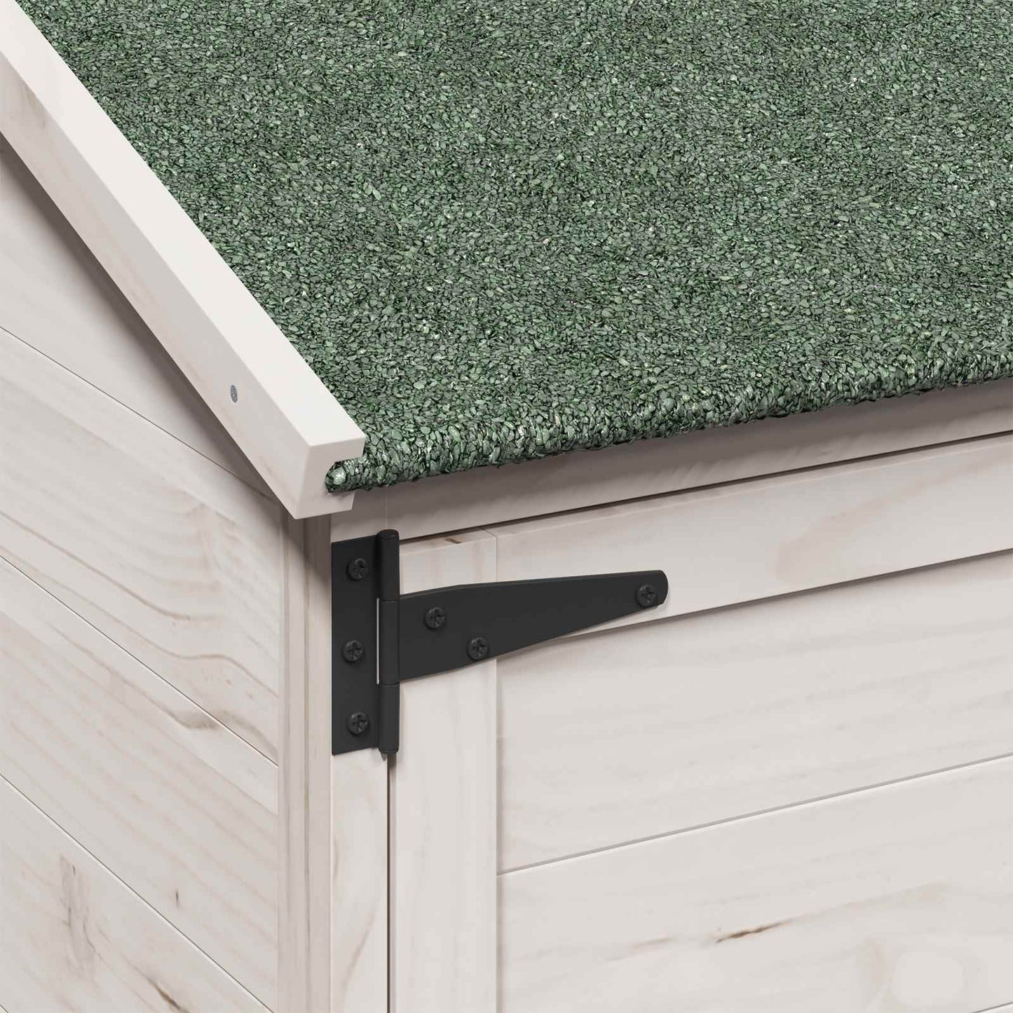 vidaXL Garden Shed with Roof White 59.5 x 56 x 176.5 cm Solid Fir Wood