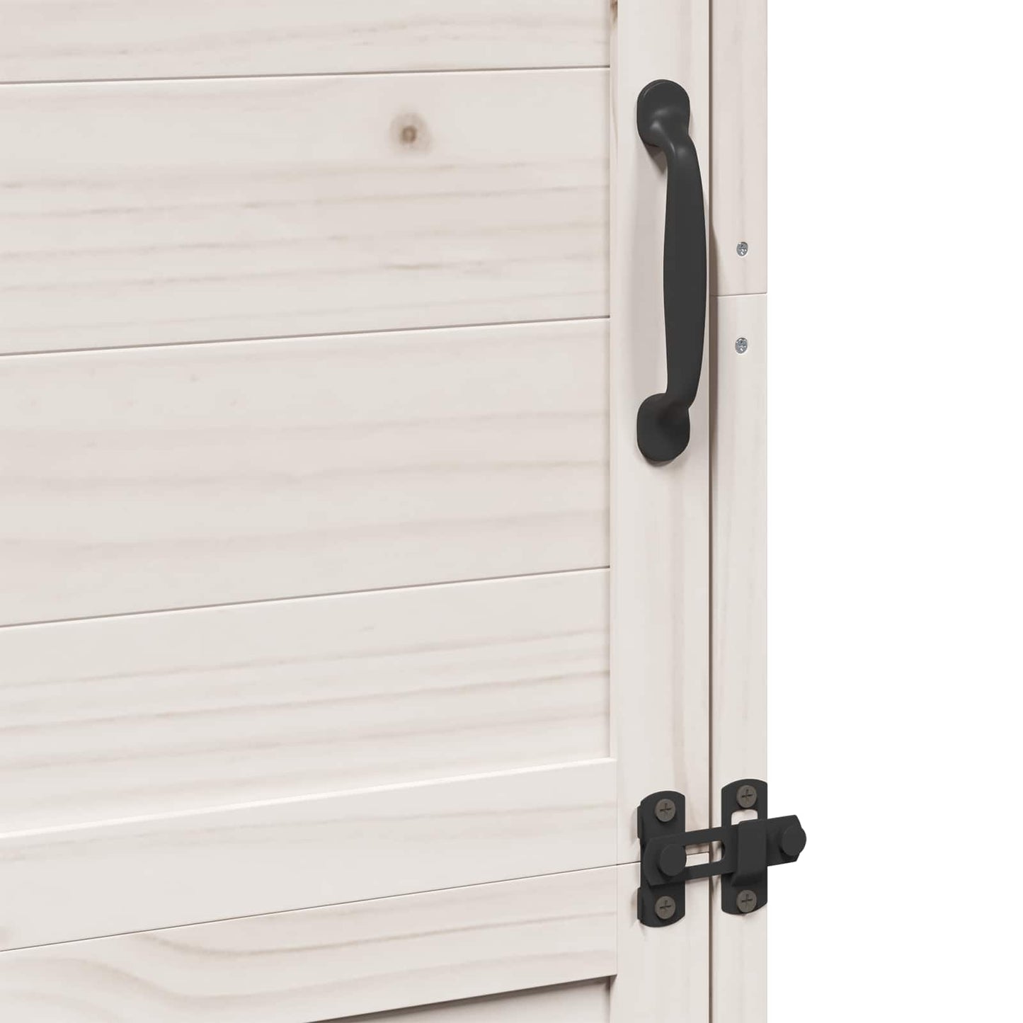 vidaXL Garden Shed with Roof White 59.5 x 56 x 176.5 cm Solid Fir Wood
