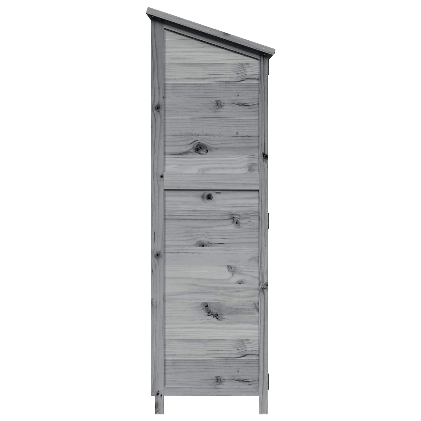 vidaXL Garden Shed with Roof Grey 59.5 x 56 x 176.5 cm Solid Fir Wood