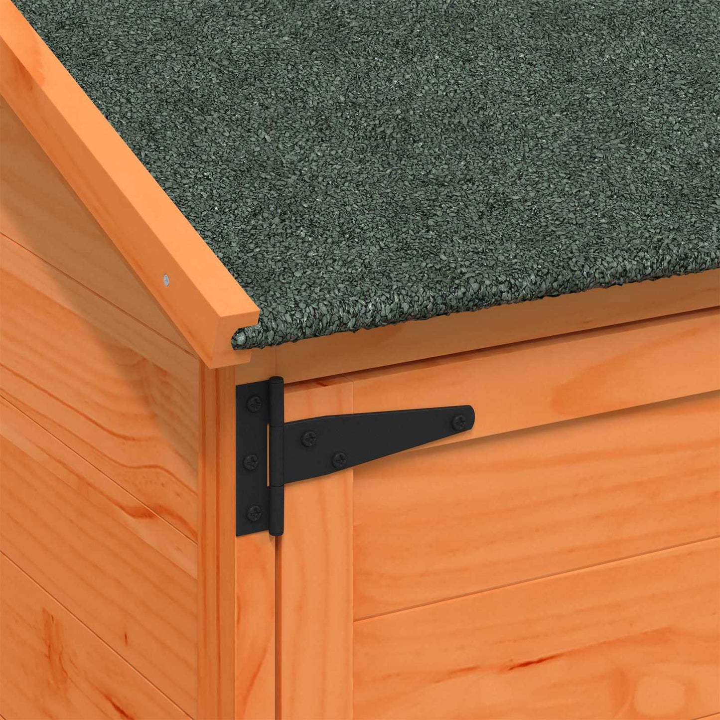 vidaXL Garden Shed with Roof Brown 59.5 x 56 x 176.5 cm Solid Fir Wood