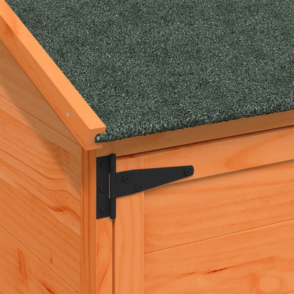 vidaXL Garden Shed with Roof Brown 59.5 x 56 x 176.5 cm Solid Fir Wood