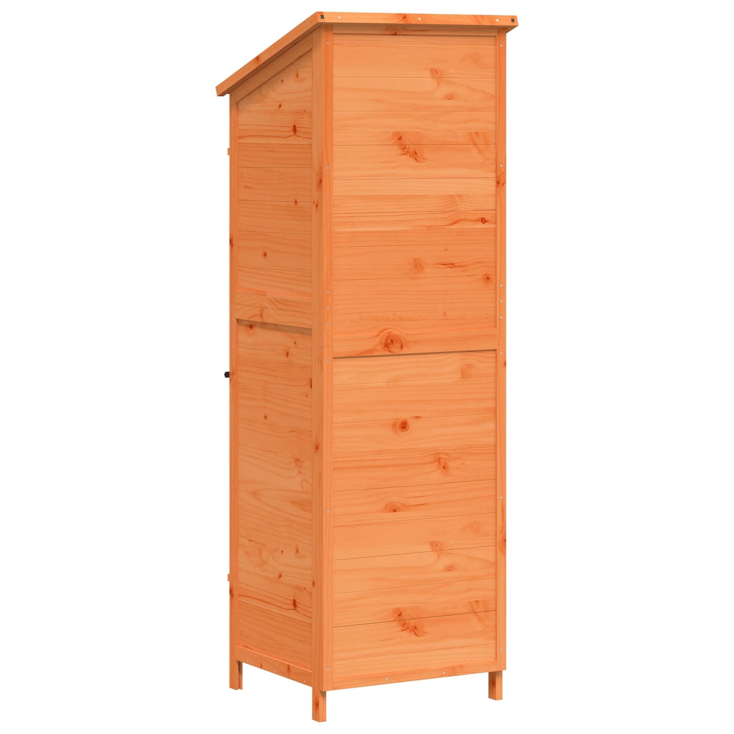 vidaXL Garden Shed with Roof Brown 59.5 x 56 x 176.5 cm Solid Fir Wood