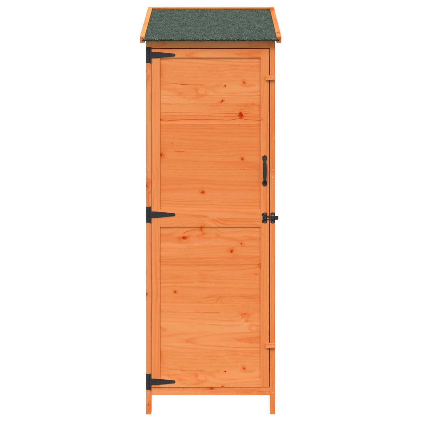 vidaXL Garden Shed with Roof Brown 59.5 x 56 x 176.5 cm Solid Fir Wood