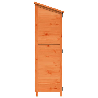 vidaXL Garden Shed with Roof Brown 59.5 x 56 x 176.5 cm Solid Fir Wood