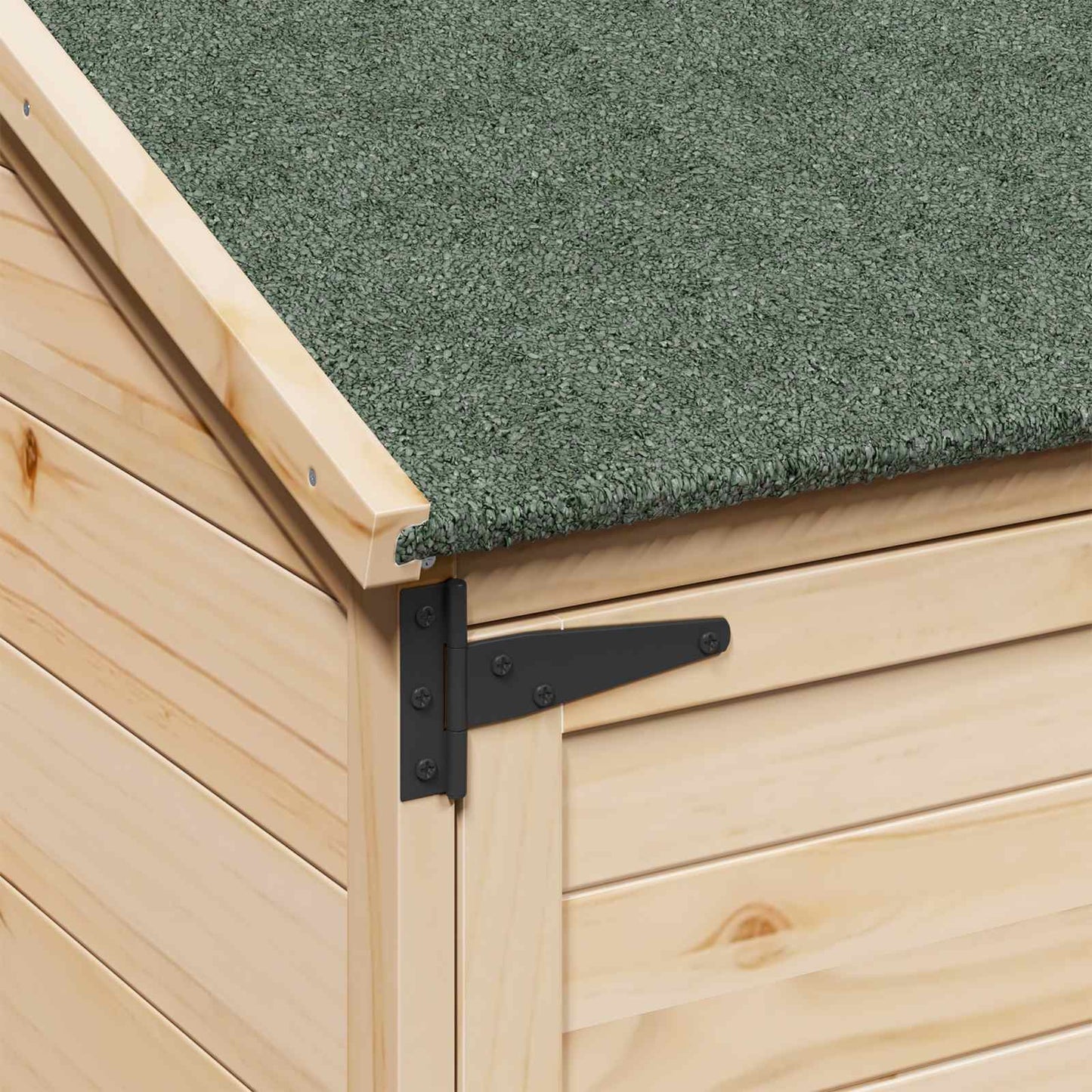 vidaXL Garden Shed Natural 106.5 x 56 x 176 cm Solid Fir Wood