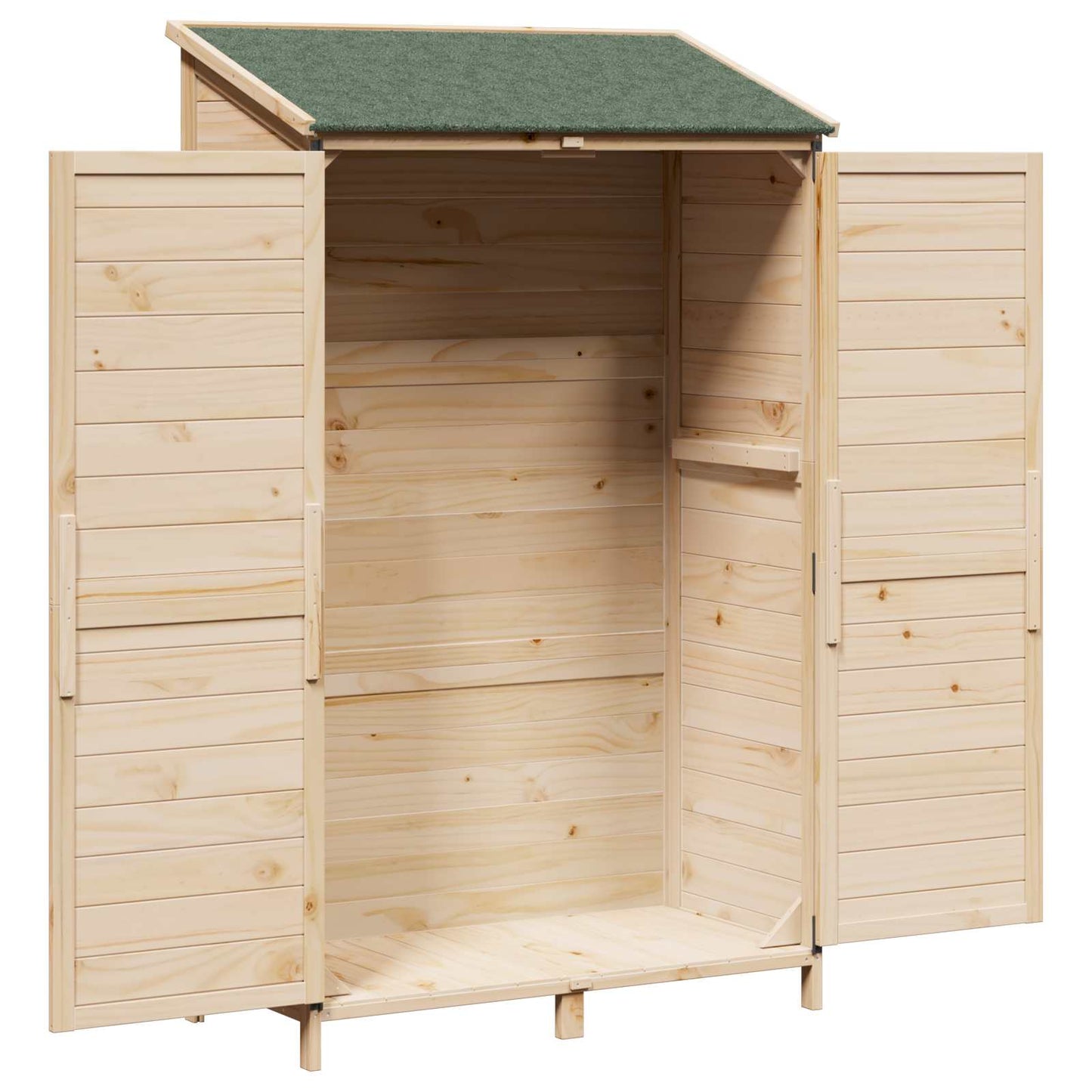 vidaXL Garden Shed Natural 106.5 x 56 x 176 cm Solid Fir Wood