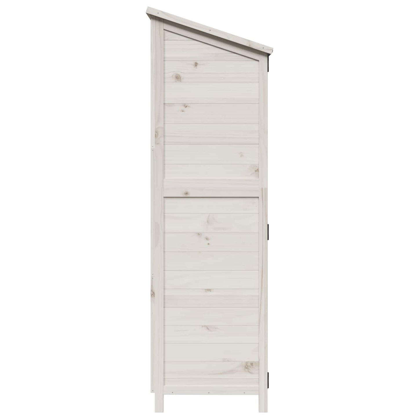 vidaXL Garden Shed with Roof White 106.5 x 56 x 176 cm Solid Fir Wood