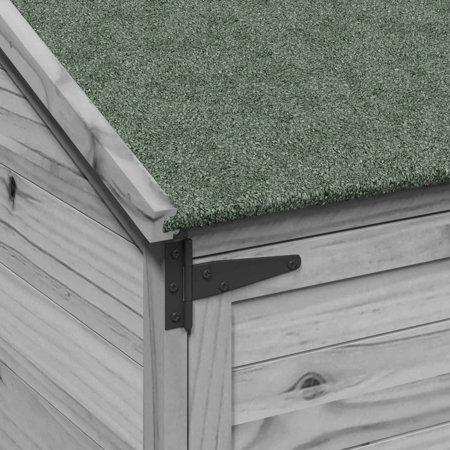 vidaXL Garden Shed Grey 106.5 x 56 x 176 cm Engineered Wood
