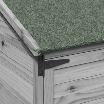 vidaXL Garden Shed Grey 106.5 x 56 x 176 cm Engineered Wood