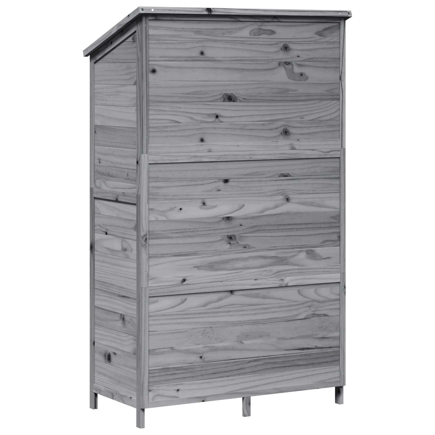 vidaXL Garden Shed Grey 106.5 x 56 x 176 cm Engineered Wood