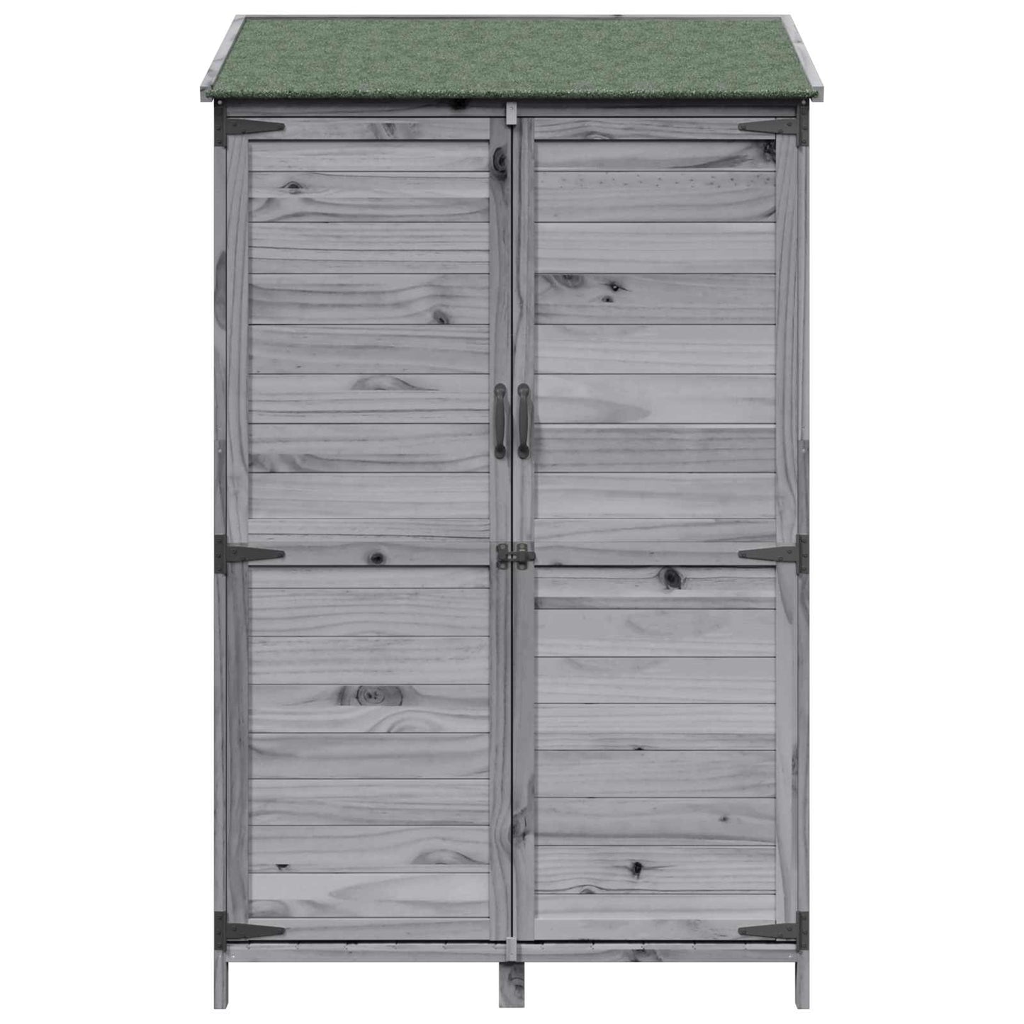 vidaXL Garden Shed Grey 106.5 x 56 x 176 cm Engineered Wood