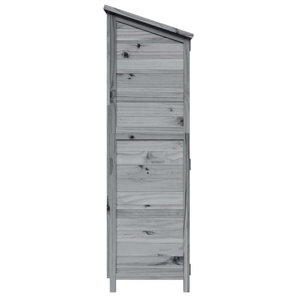 vidaXL Garden Shed Grey 106.5 x 56 x 176 cm Engineered Wood