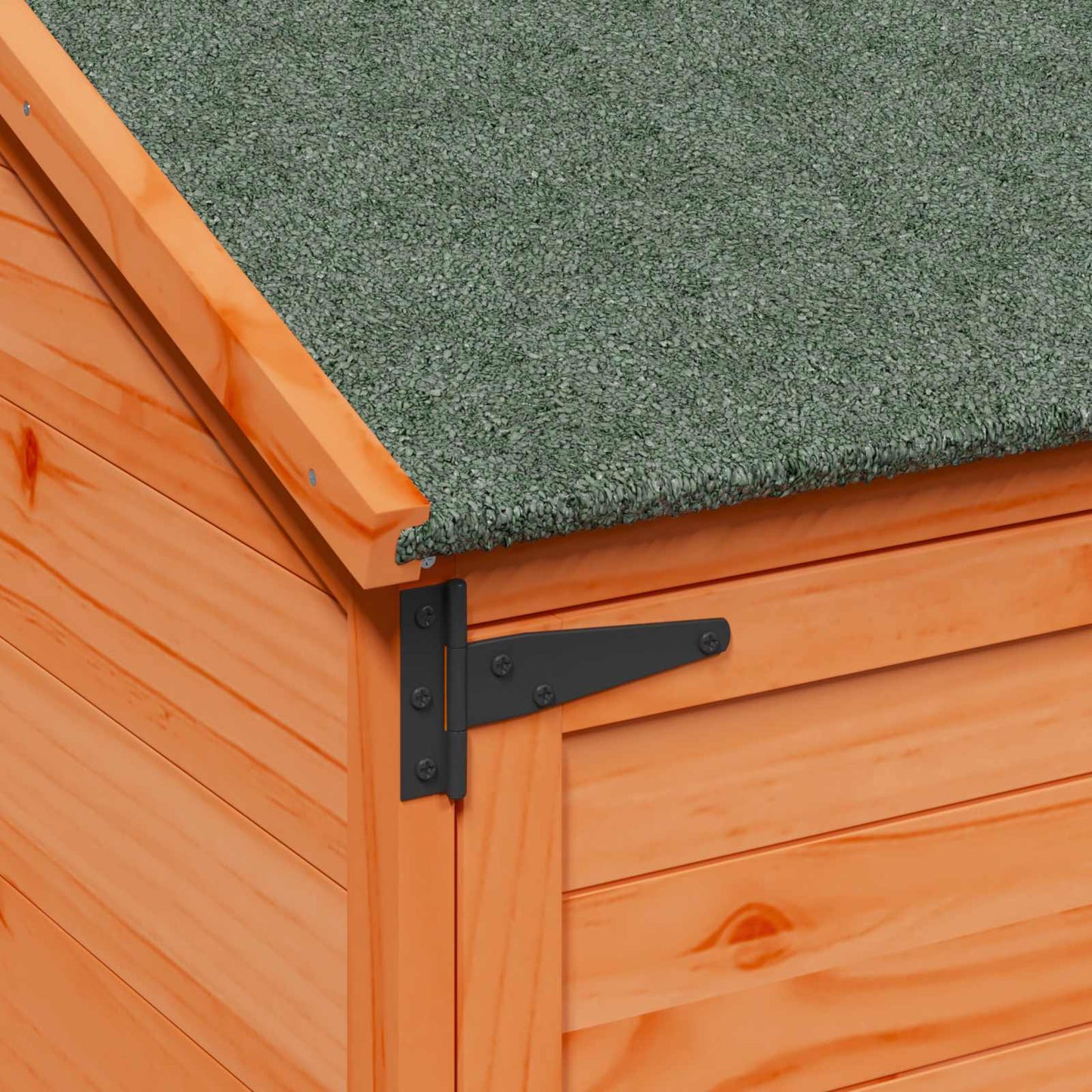 vidaXL Garden Shed with Roof Brown 106.5 x 56 x 176 cm Solid Fir Wood