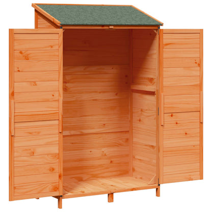 vidaXL Garden Shed with Roof Brown 106.5 x 56 x 176 cm Solid Fir Wood
