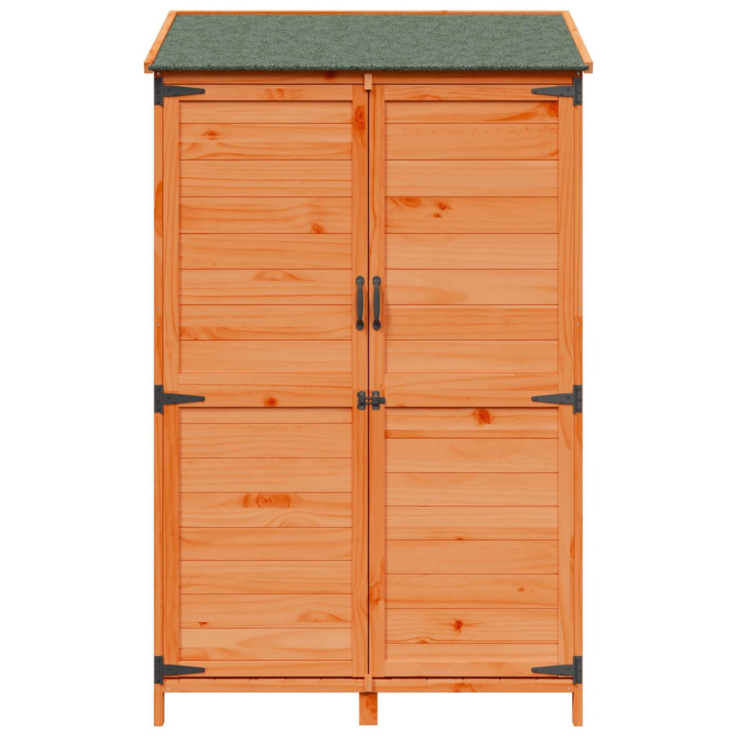 vidaXL Garden Shed with Roof Brown 106.5 x 56 x 176 cm Solid Fir Wood