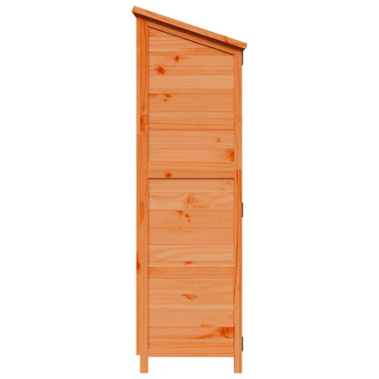 vidaXL Garden Shed with Roof Brown 106.5 x 56 x 176 cm Solid Fir Wood