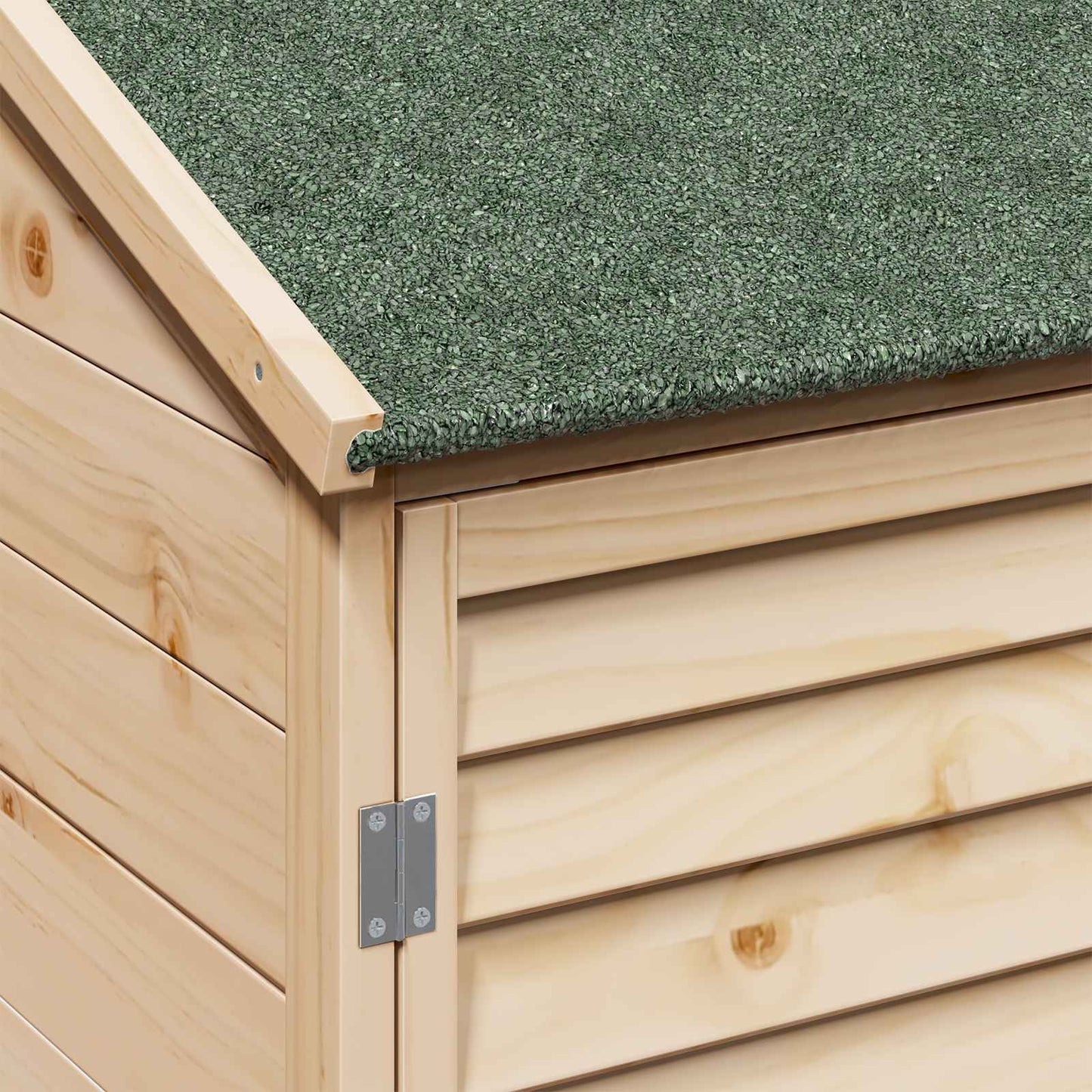 vidaXL Garden Shed with Roof Natural 59 x 56 x 113.5 cm Solid Fir Wood