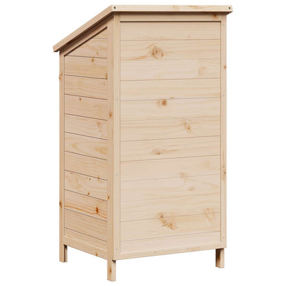 vidaXL Garden Shed with Roof Natural 59 x 56 x 113.5 cm Solid Fir Wood