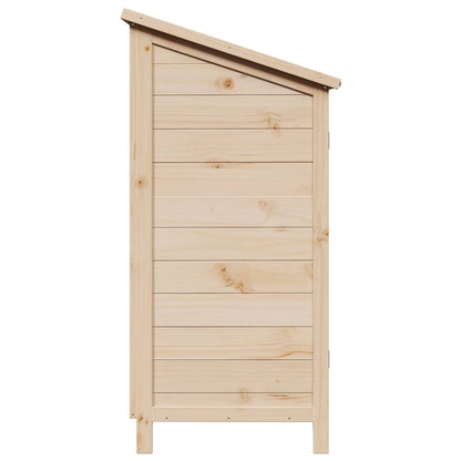 vidaXL Garden Shed with Roof Natural 59 x 56 x 113.5 cm Solid Fir Wood