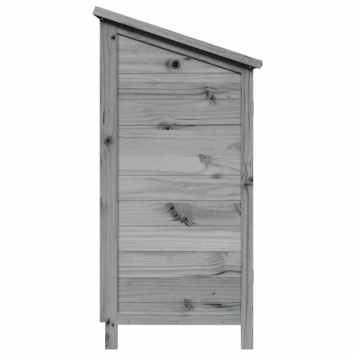 vidaXL Garden Shed with Roof Grey 59 x 56 x 113.5 cm Solid Fir Wood
