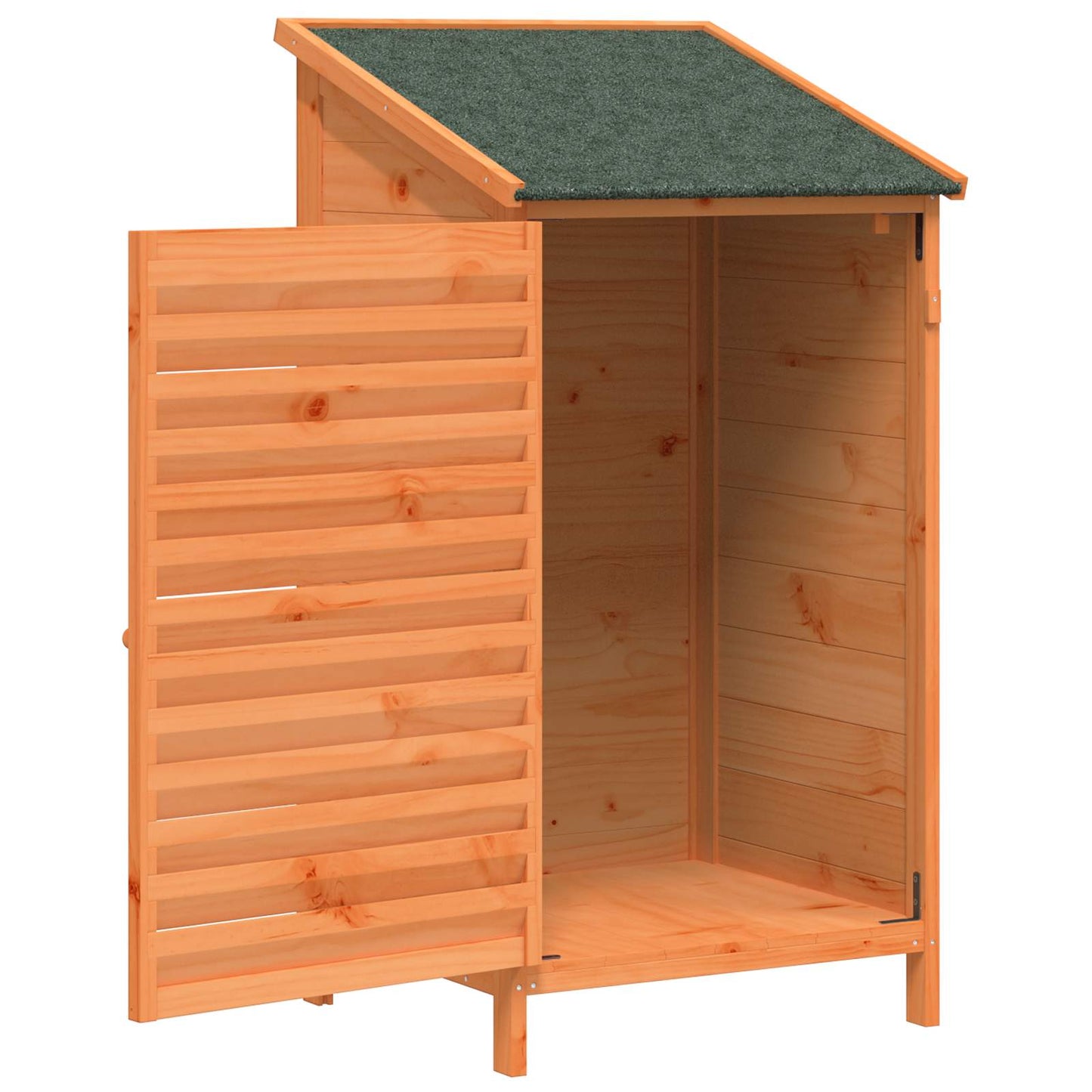 vidaXL Garden Shed with Roof Brown 59 x 56 x 113.5 cm Solid Fir Wood