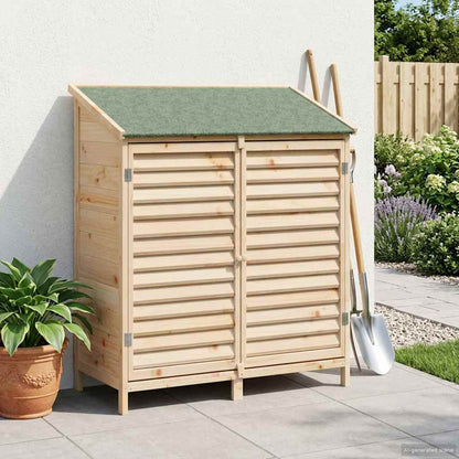 vidaXL Garden Shed Natural 106 x 56 x 113.5 cm Solid Fir Wood