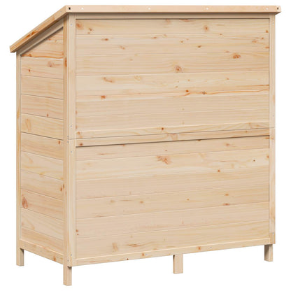 vidaXL Garden Shed Natural 106 x 56 x 113.5 cm Solid Fir Wood