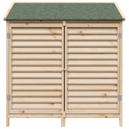 vidaXL Garden Shed Natural 106 x 56 x 113.5 cm Solid Fir Wood