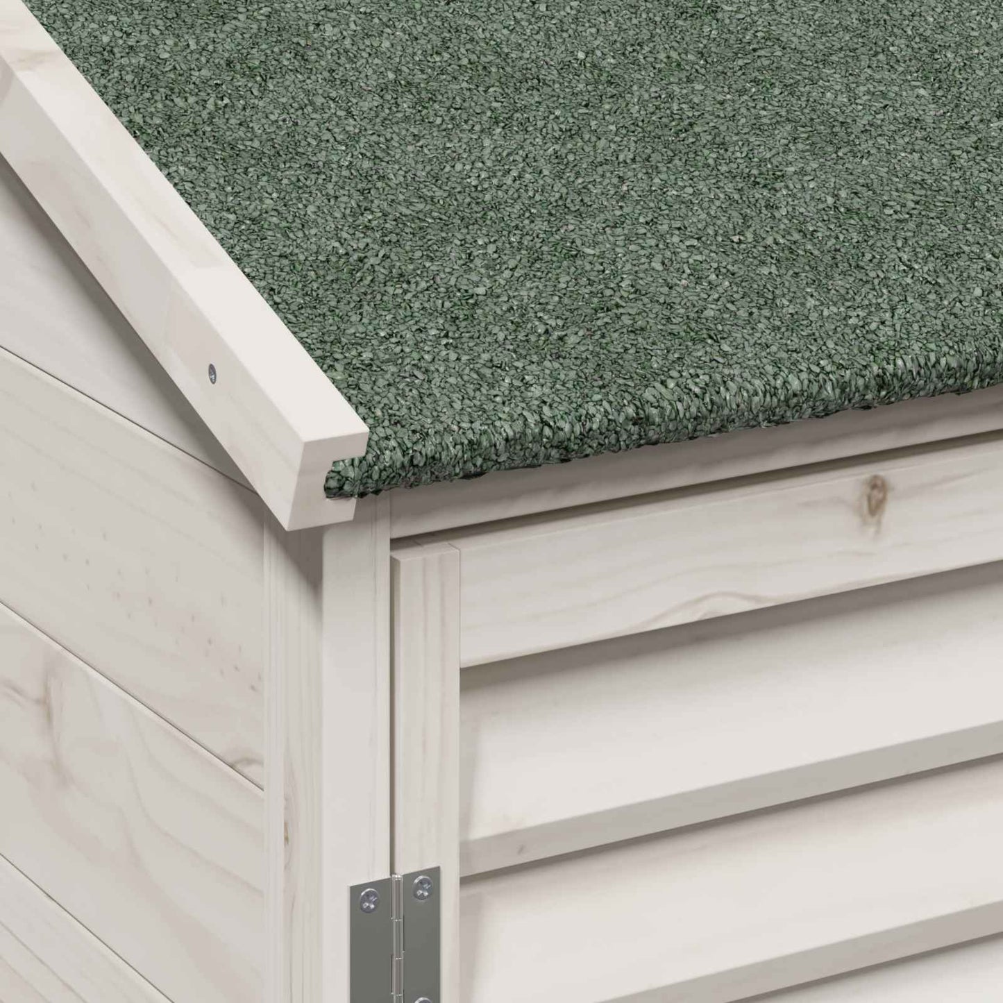 vidaXL Garden Shed with Roof White 106 x 56 x 113.5 cm Solid Fir Wood