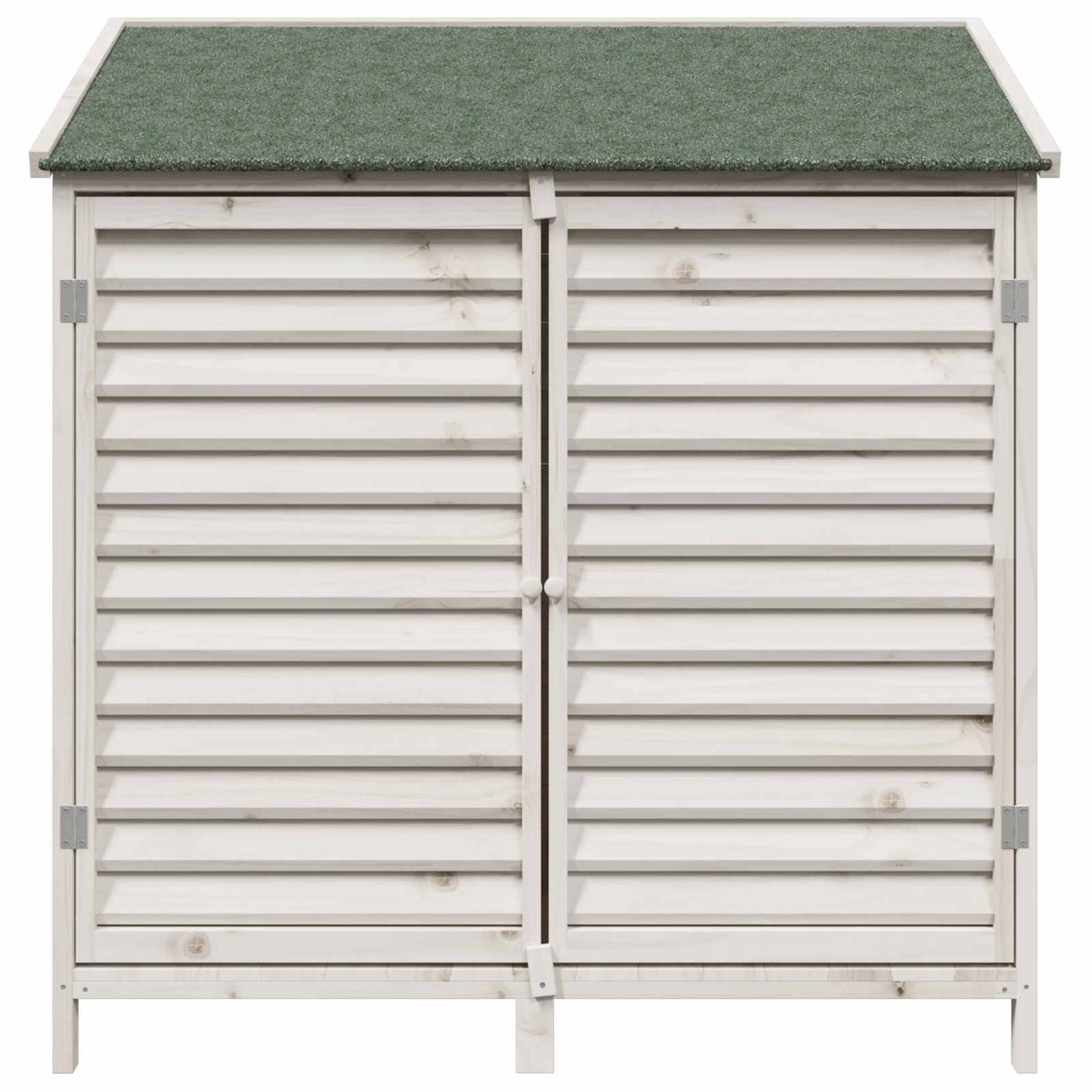 vidaXL Garden Shed with Roof White 106 x 56 x 113.5 cm Solid Fir Wood