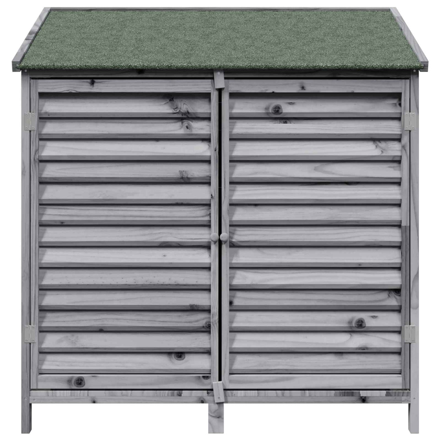 vidaXL Garden Shed with Roof Grey 106 x 56 x 113.5 cm Solid Fir Wood