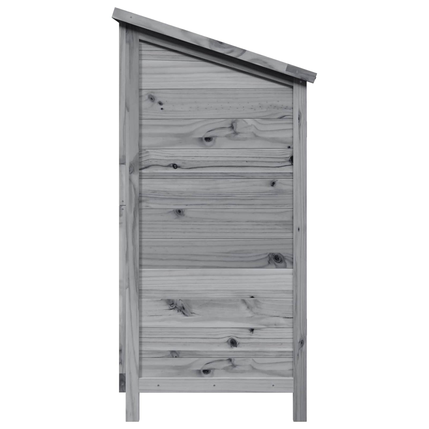 vidaXL Garden Shed with Roof Grey 106 x 56 x 113.5 cm Solid Fir Wood
