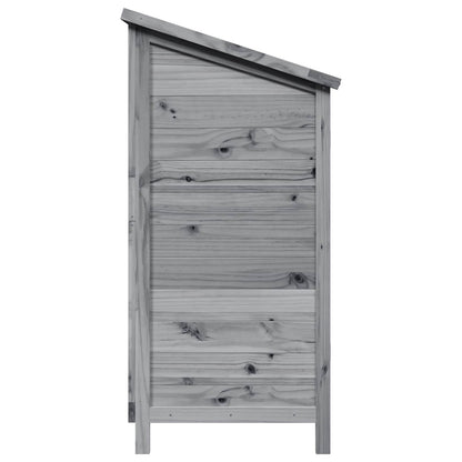 vidaXL Garden Shed with Roof Grey 106 x 56 x 113.5 cm Solid Fir Wood