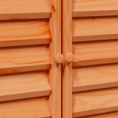 vidaXL Garden Shed with Roof Brown 106 x 56 x 113.5 cm Solid Fir Wood