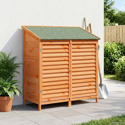 vidaXL Garden Shed with Roof Brown 106 x 56 x 113.5 cm Solid Fir Wood