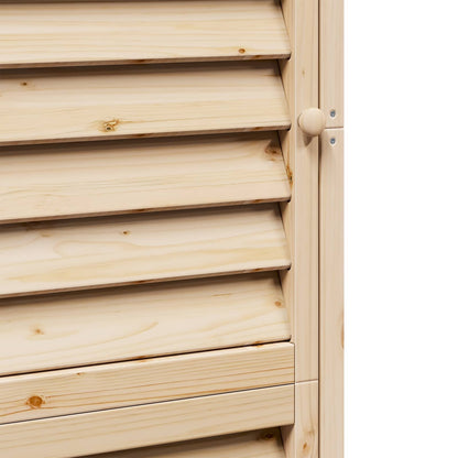 vidaXL Garden Shed with Roof Natural 59 x 56 x 176 cm Solid Fir Wood