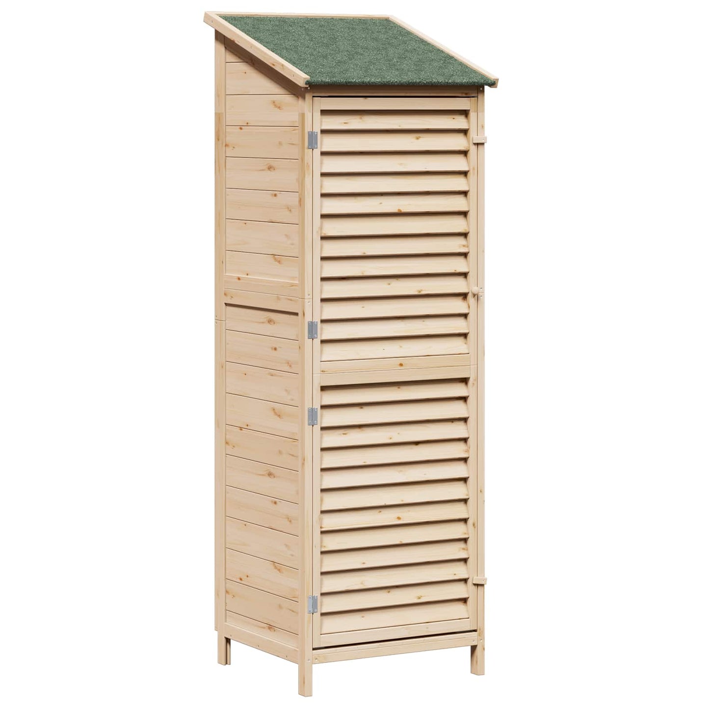 vidaXL Garden Shed with Roof Natural 59 x 56 x 176 cm Solid Fir Wood