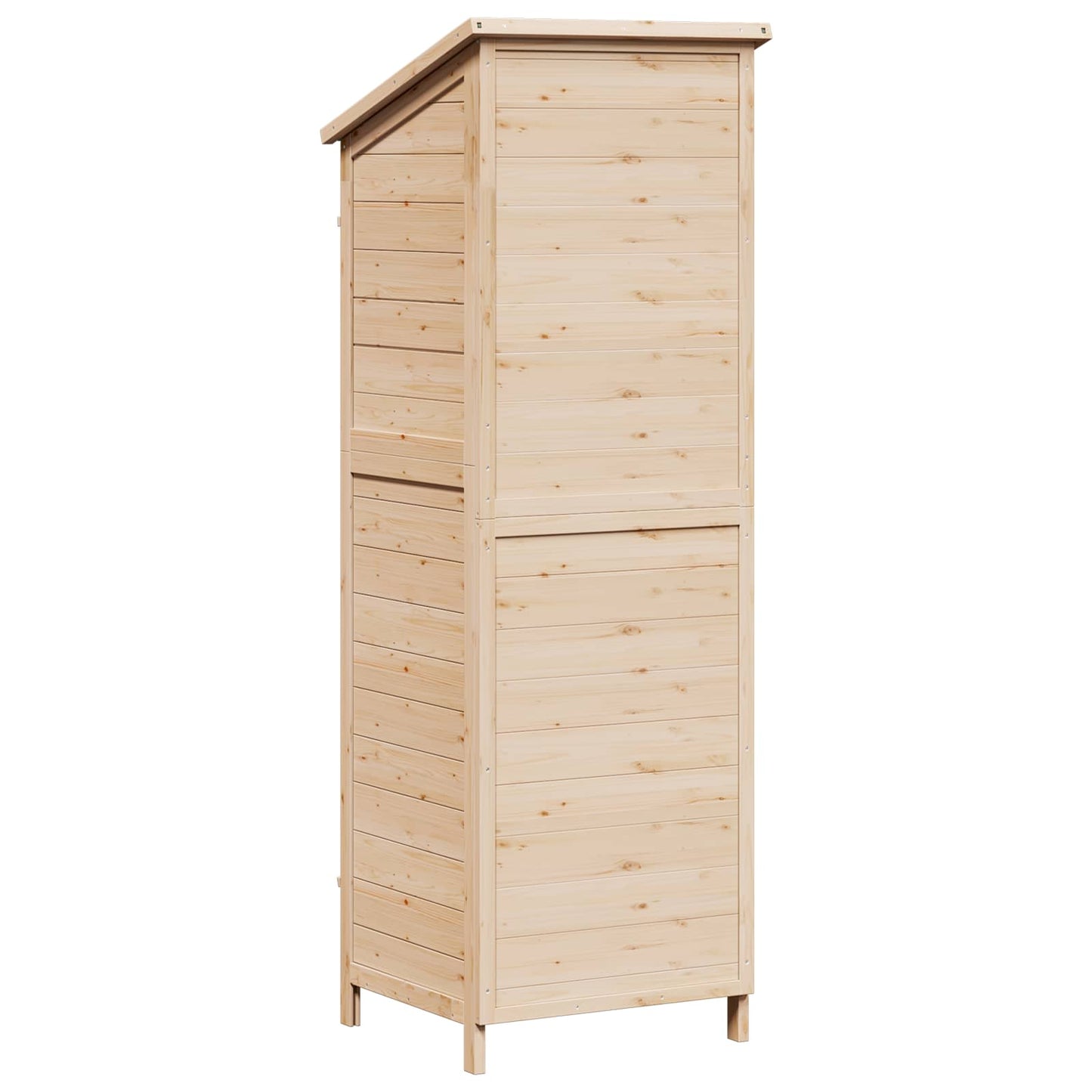 vidaXL Garden Shed with Roof Natural 59 x 56 x 176 cm Solid Fir Wood