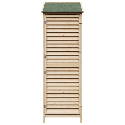 vidaXL Garden Shed with Roof Natural 59 x 56 x 176 cm Solid Fir Wood
