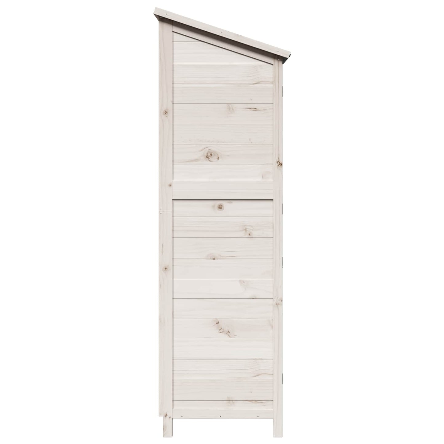 vidaXL Garden Shed with Roof White 59 x 56 x 176 cm Solid Fir Wood
