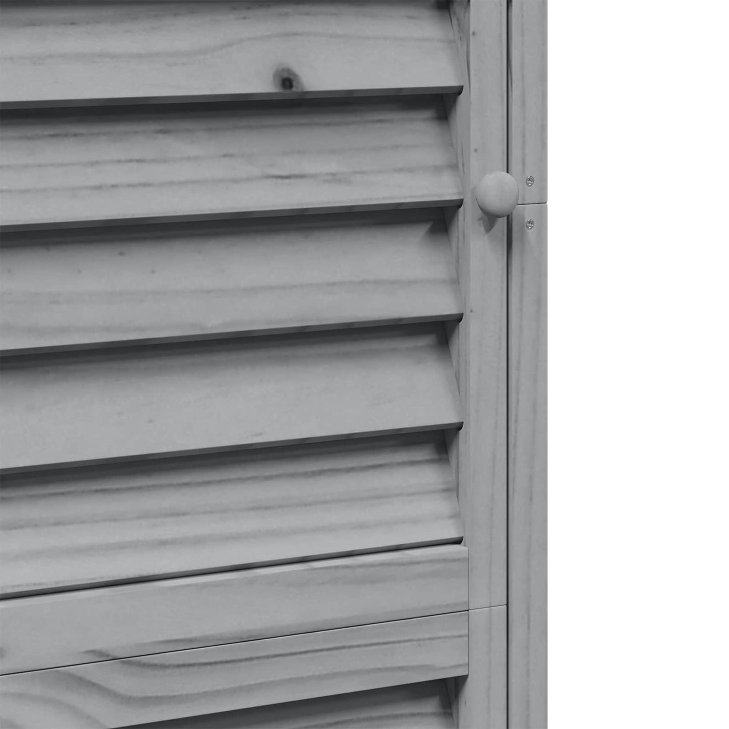vidaXL Garden Shed with Roof Grey 59 x 56 x 176 cm Solid Fir Wood