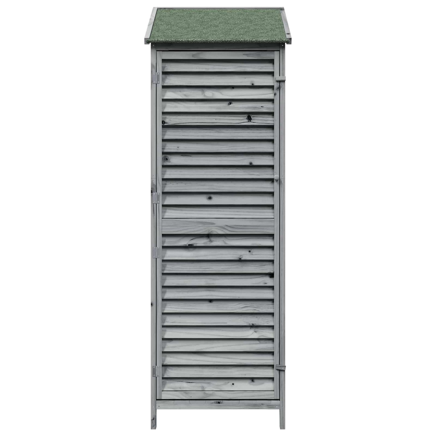 vidaXL Garden Shed with Roof Grey 59 x 56 x 176 cm Solid Fir Wood