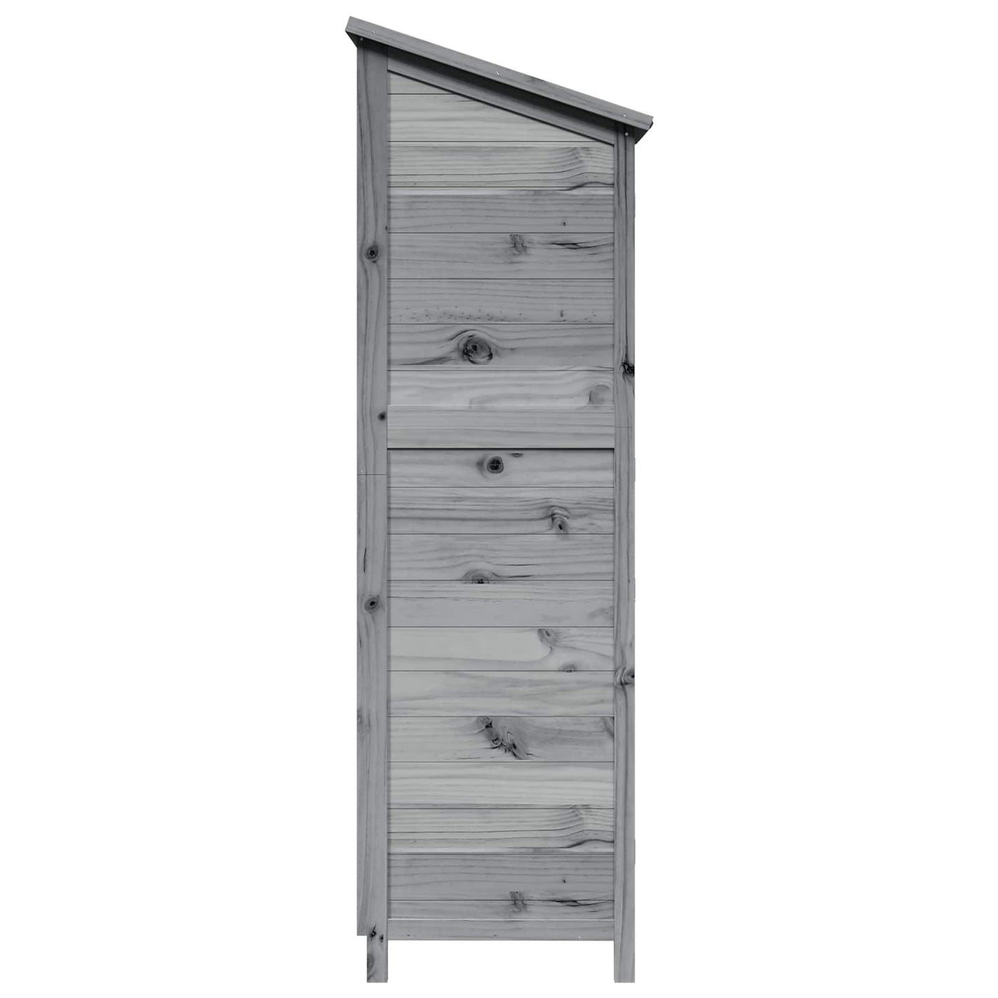 vidaXL Garden Shed with Roof Grey 59 x 56 x 176 cm Solid Fir Wood