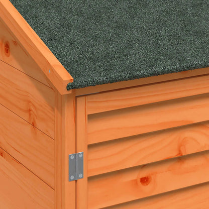 vidaXL Garden Shed with Roof Brown 59 x 56 x 176 cm Solid Fir Wood