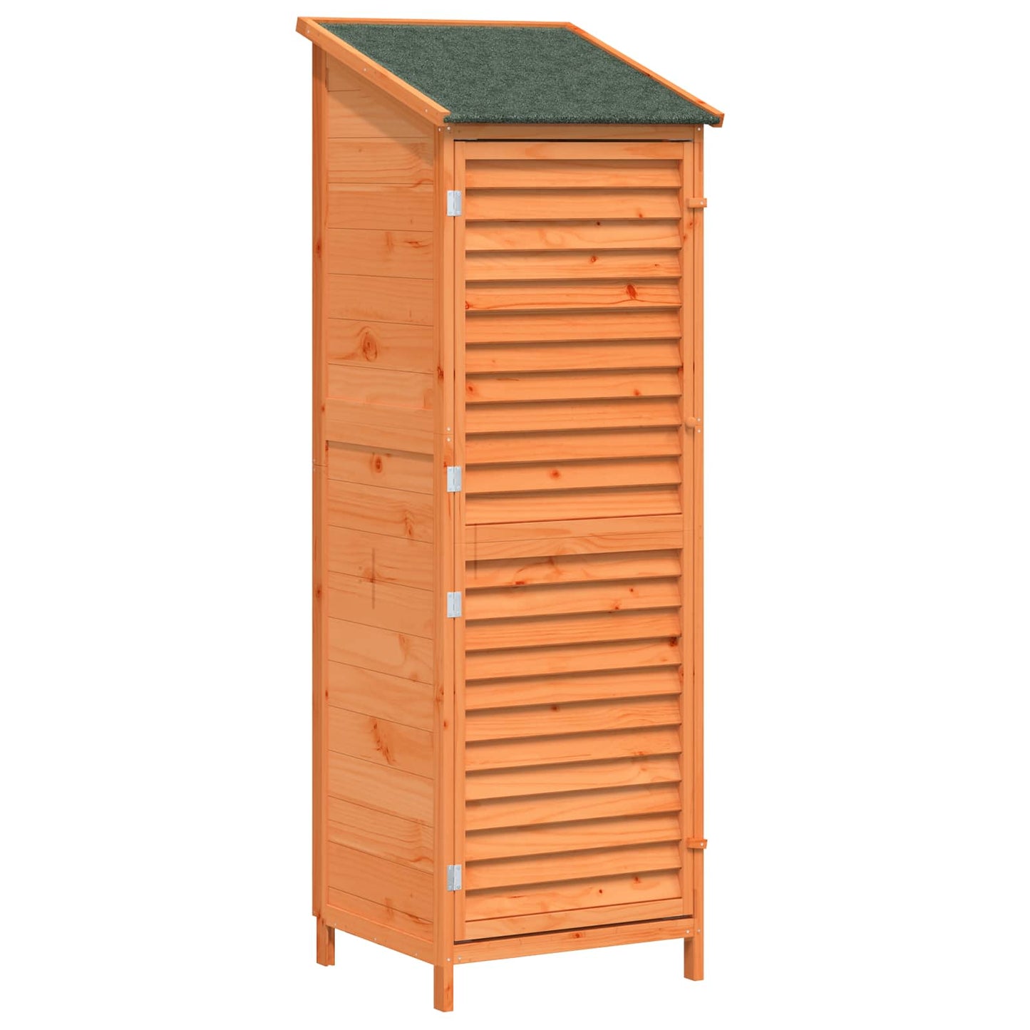vidaXL Garden Shed with Roof Brown 59 x 56 x 176 cm Solid Fir Wood