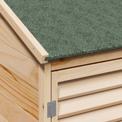 vidaXL Garden Shed Natural 106 x 56 x 176.5 cm Solid Fir Wood
